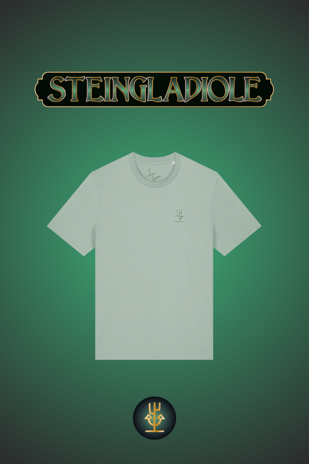 T-Shirt - Liza Grimm - Steingladiole (aloe)