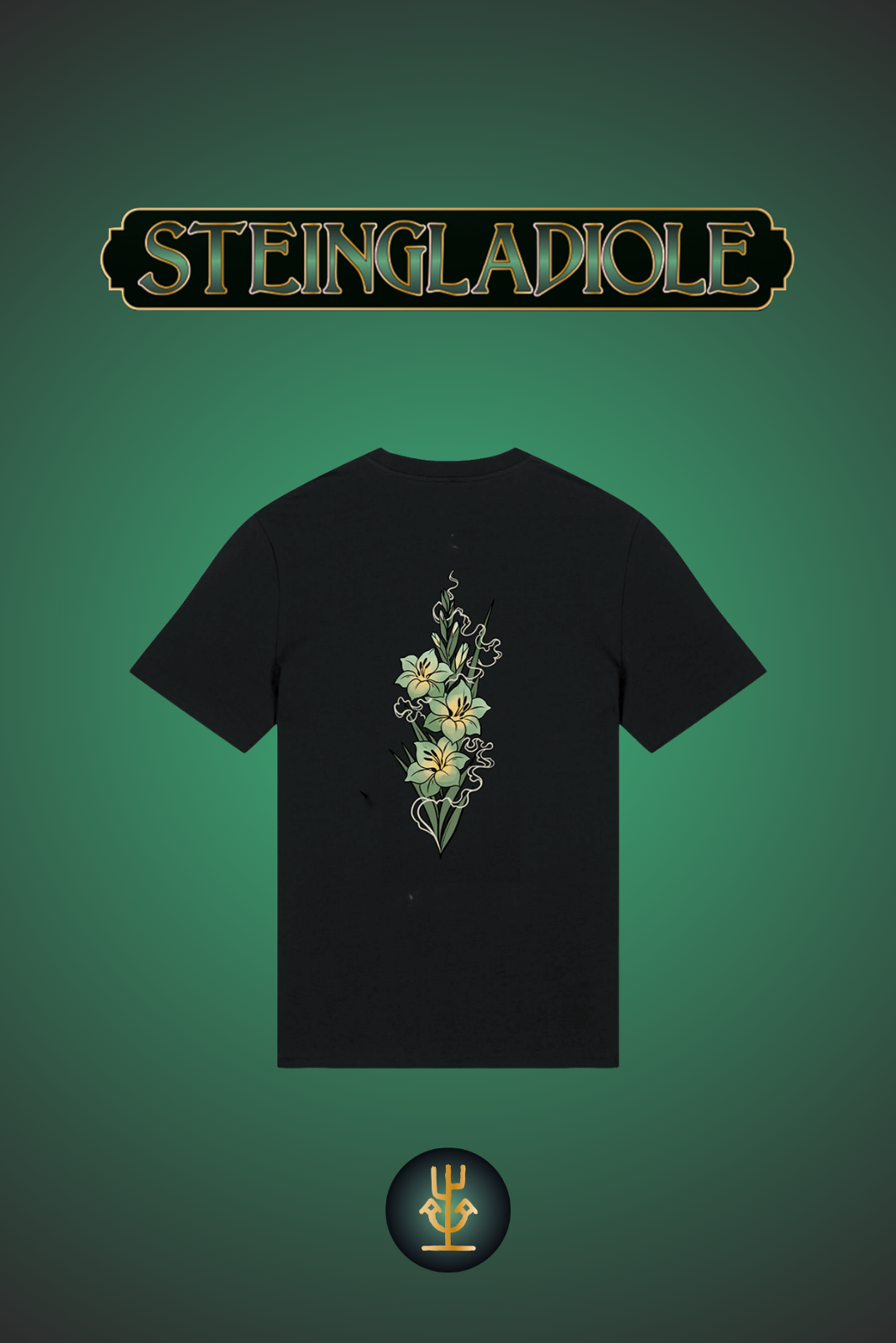 T-Shirt - Liza Grimm - Steingladiole (black)