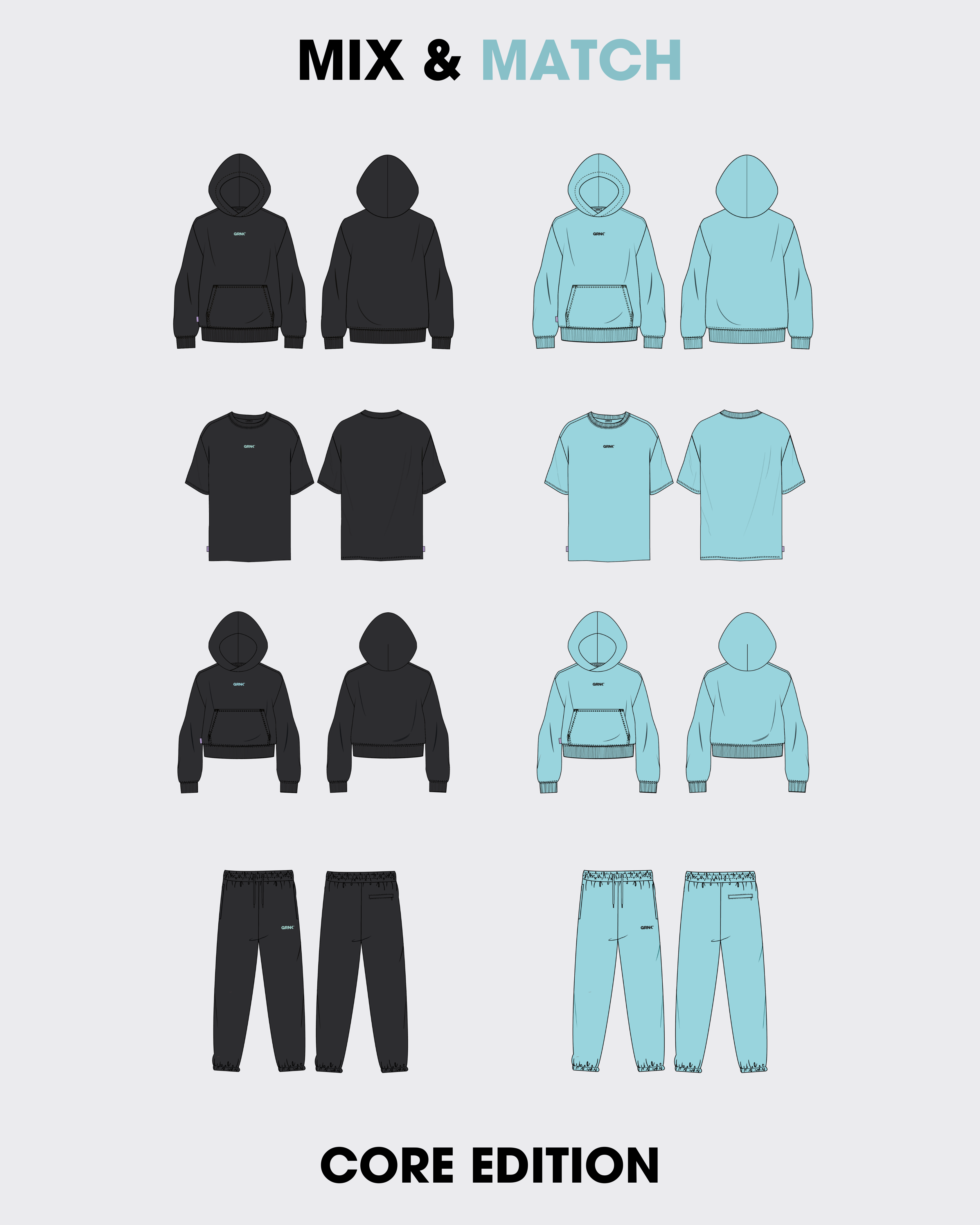 Oversized Hoodie - GRNK - Core Edition (Island Paradise)