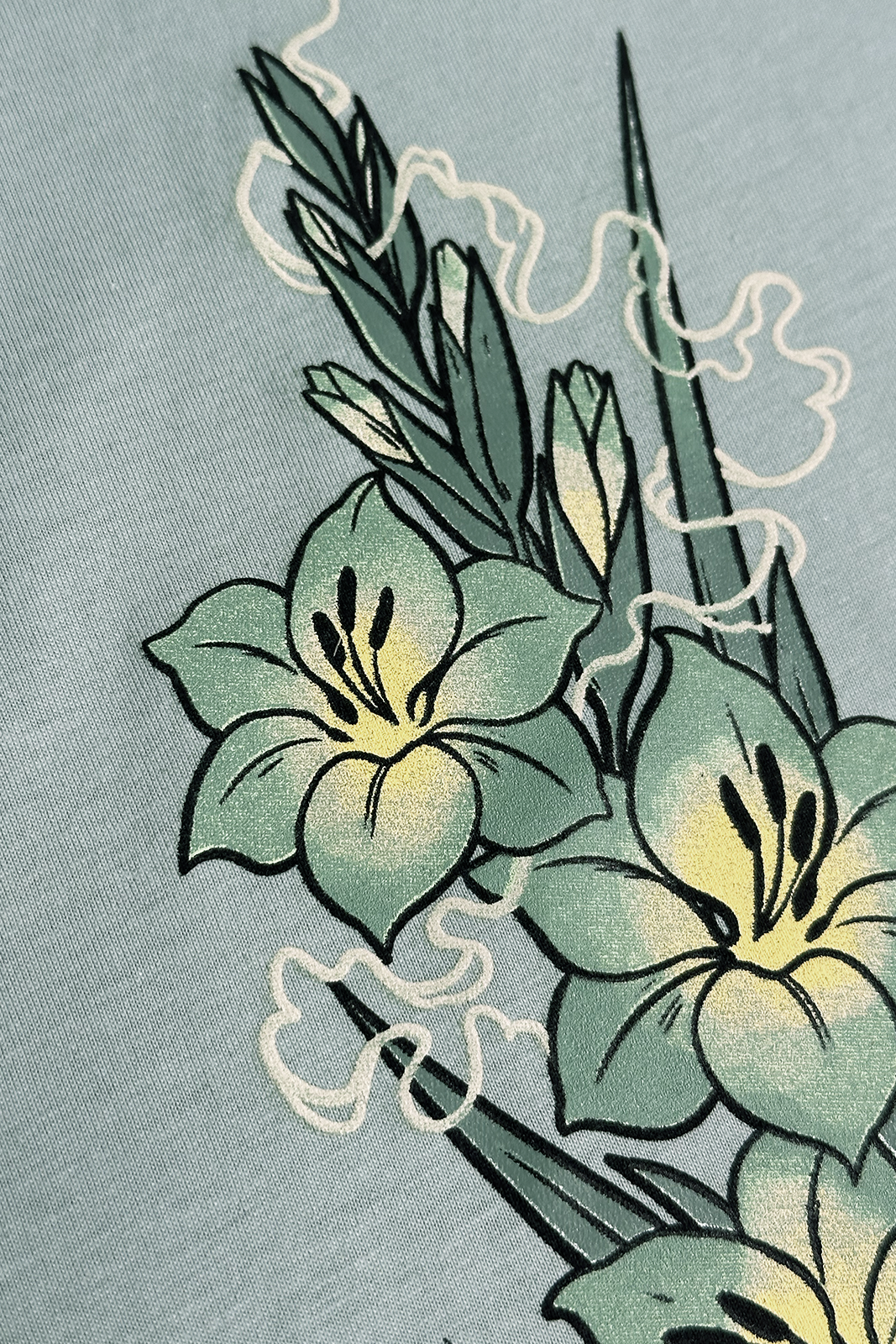 T-Shirt - Liza Grimm - Steingladiole (aloe)