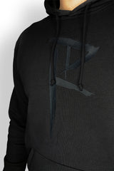 Pandorya Collection Hoodie "Blutglyphe" (Black Edition) Nahaufnahme